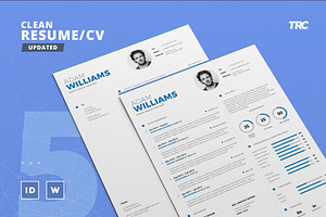 Clean Resume/Cv Template Volume 5