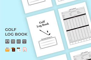 Golf Score Log Book KDP Interior