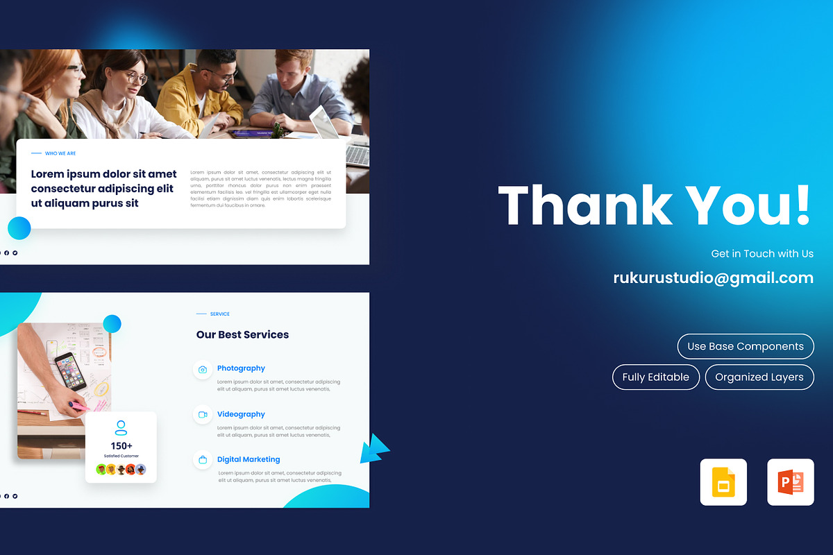 Company Profile Template, a Presentation Template by Rukuru Studio (Photo 6 of 6)