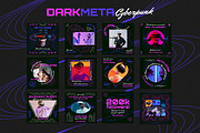 Dark Meta Cyberpunk Instagram Set, a Social Media Template by Aiyari Graphic (Thumbnail 2 of 4)