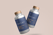 Supplement Bottle Mockups, a Packaging Mockup by Graphicsfuel (Thumbnail 4 of 12)
