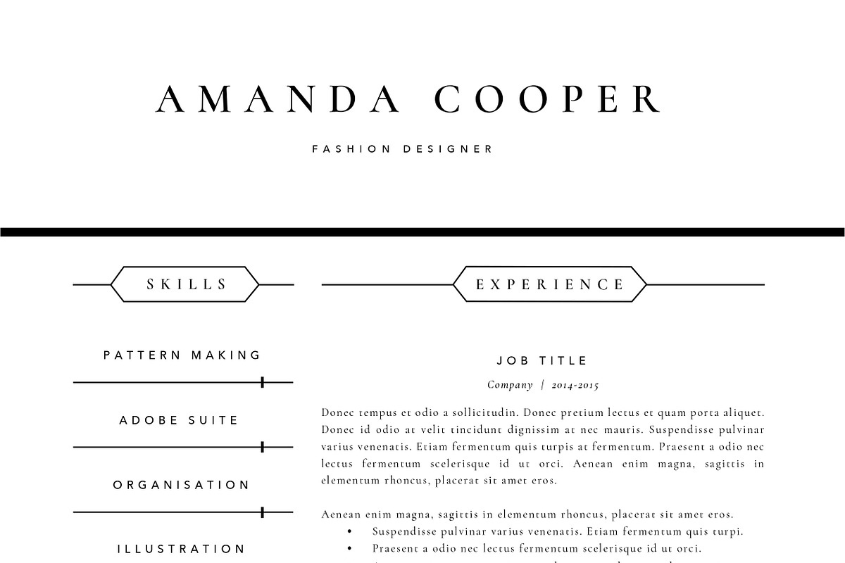 3 Page Resume Template | INDD + DOCX, a Resume Template by Basic Creations (Photo 5 of 5)