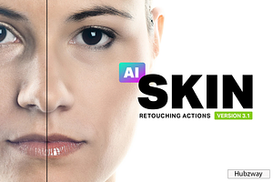 Skin Retouching Actions, an Action Add-On by Hubzway