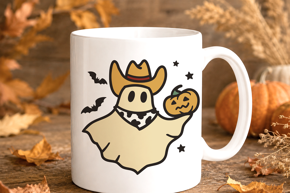 Cowboy Ghost SVG Western Ghost PNG, an Object Graphic by TanchaArt (Photo 7 of 10)