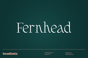 Fernhead Decorative Serif Font