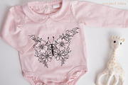 Flower - Floral Butterfly SVG Pack, a Decorative Illustration by Dasagani (Thumbnail 2 of 5)