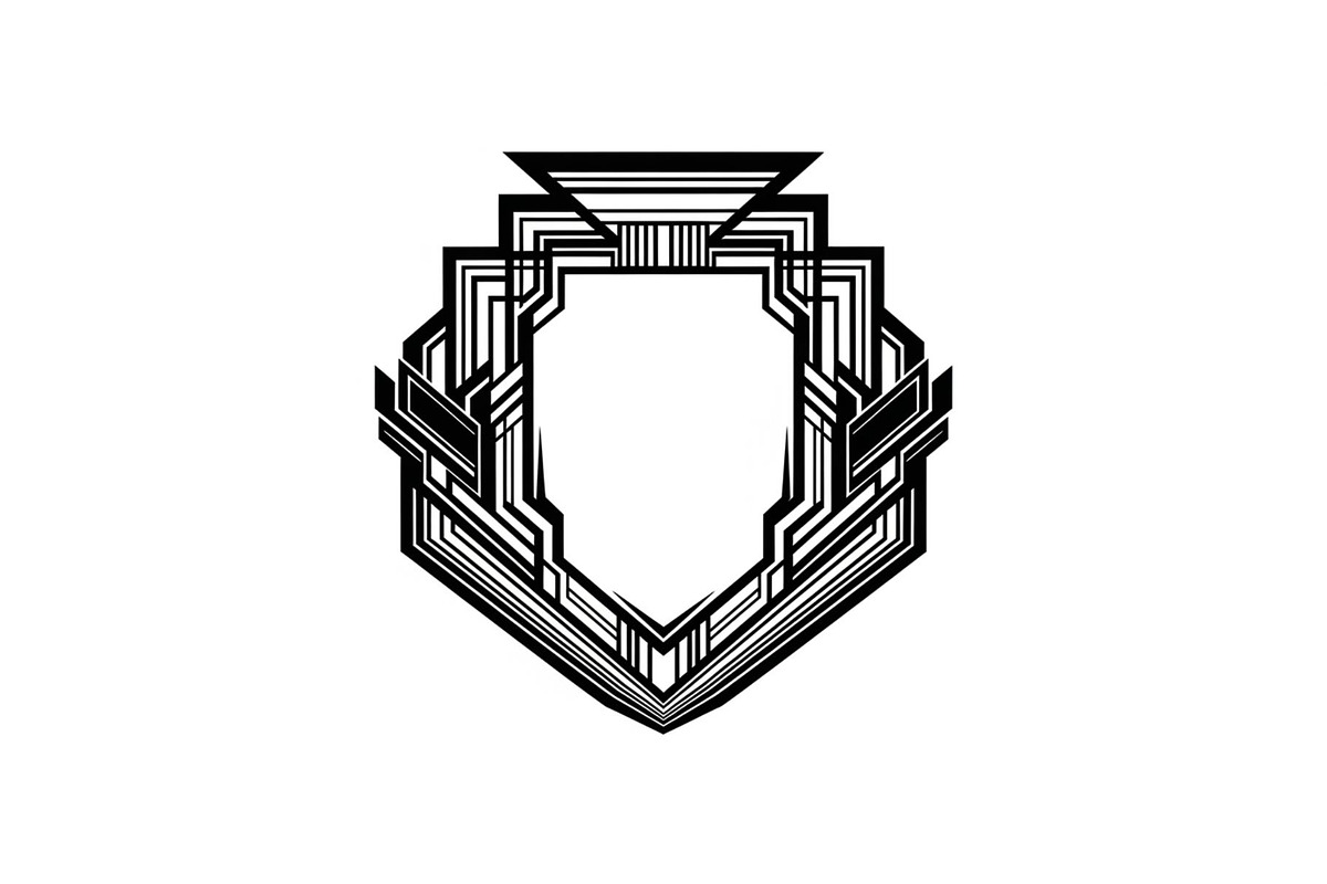 Art Deco Shield Frame SVG Bundle, an Illustration by Creativeshirt (Photo 15 of 31)