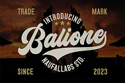 Balione Retro Font, a Script Font by Naufal Labs (Thumbnail 1 of 15)