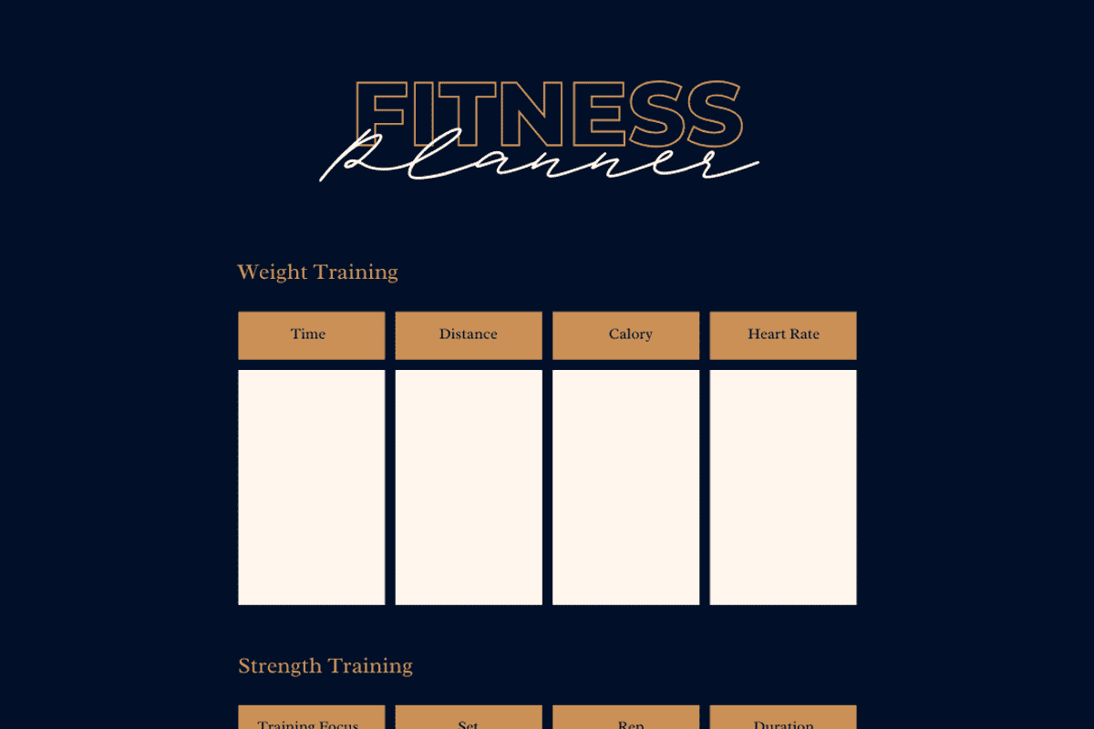 PLR Fitness Planner, a Stationery Template by Brand Your Biz Co. (Photo 7 of 8)