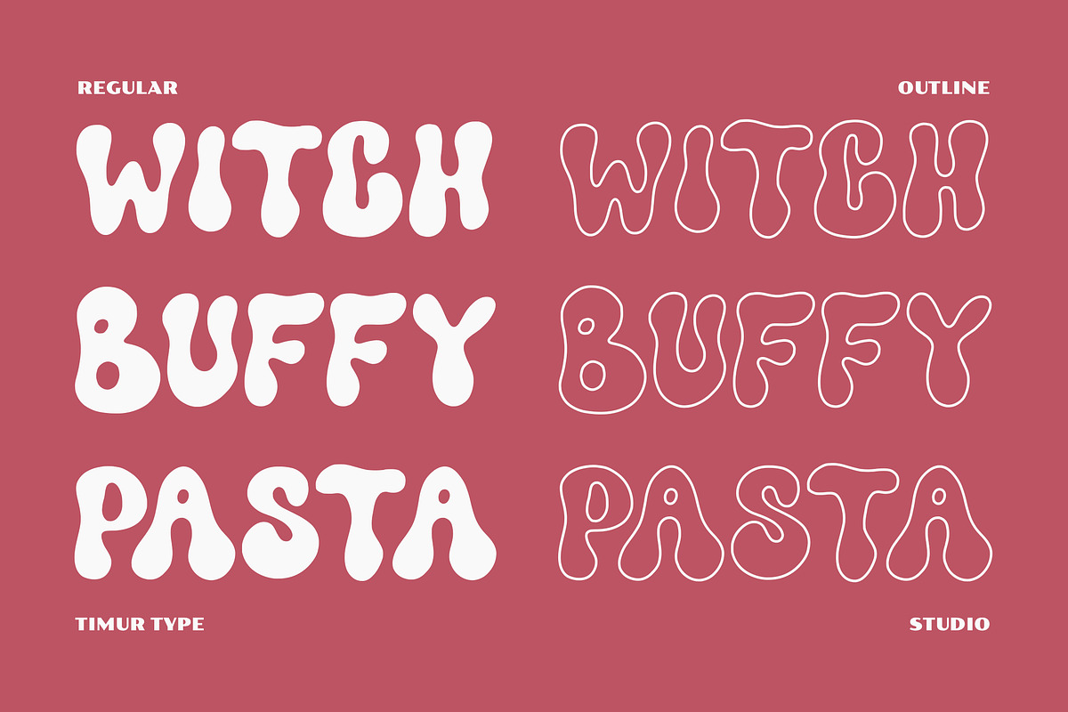 Funkie Retro - Groovy Display Font, a Handwritten Font by Timurtype (Photo 4 of 7)
