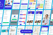 Telehealt App Mobile UI KIT, an App Template by UICreative (Thumbnail 3 of 4)
