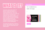 Pastel Neon Email Signature, an Email Template by SunshineStudioBoutique (Thumbnail 2 of 8)