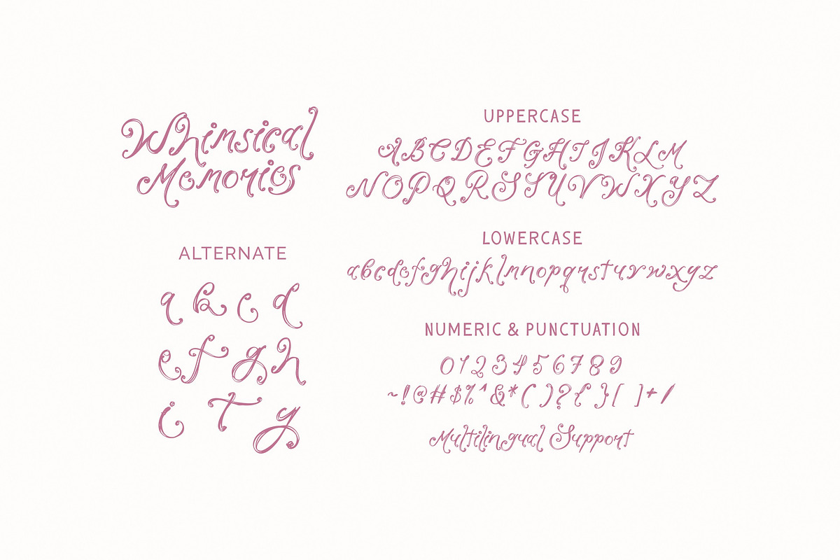 Whimsical Memories - Handmade Font, a Handwritten Font by ErgibiStudio (Photo 10 of 10)