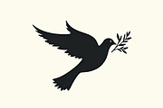 Peace Dove Silhouette Bundle, an Illustration by BIPLOB EXPERT (Thumbnail 15 of 21)