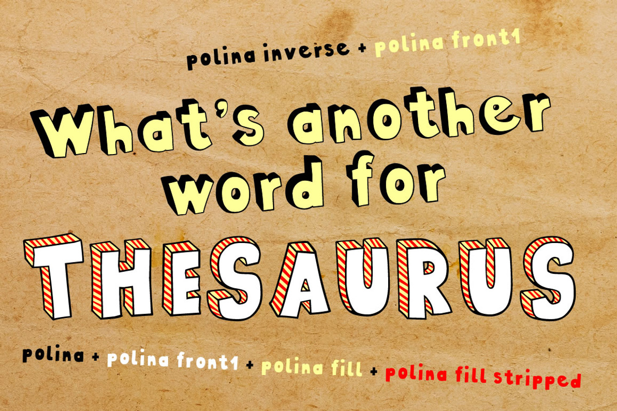 Polina family - 10 fonts preview 2