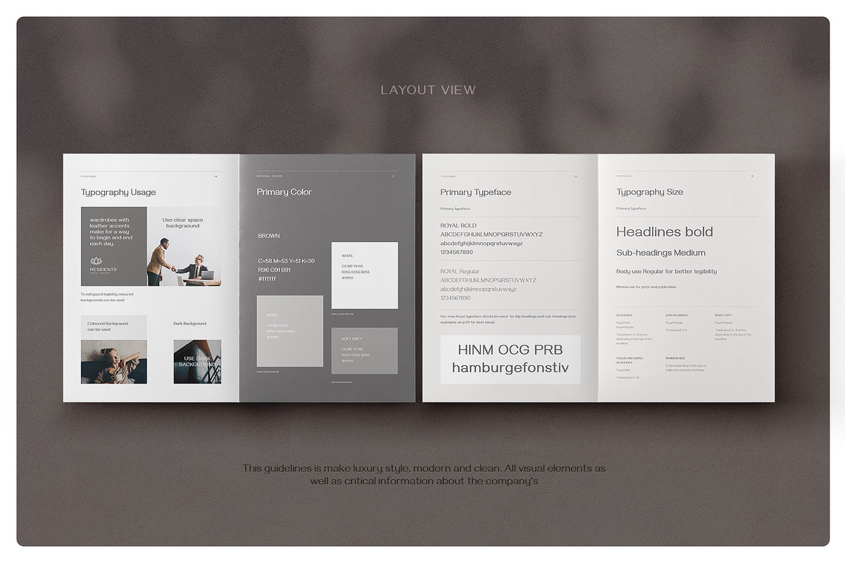 Luxury Brand Guideline Template, a Magazine Template by Proonty (Photo 2 of 4)