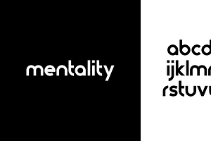 Mentality typeface in eps