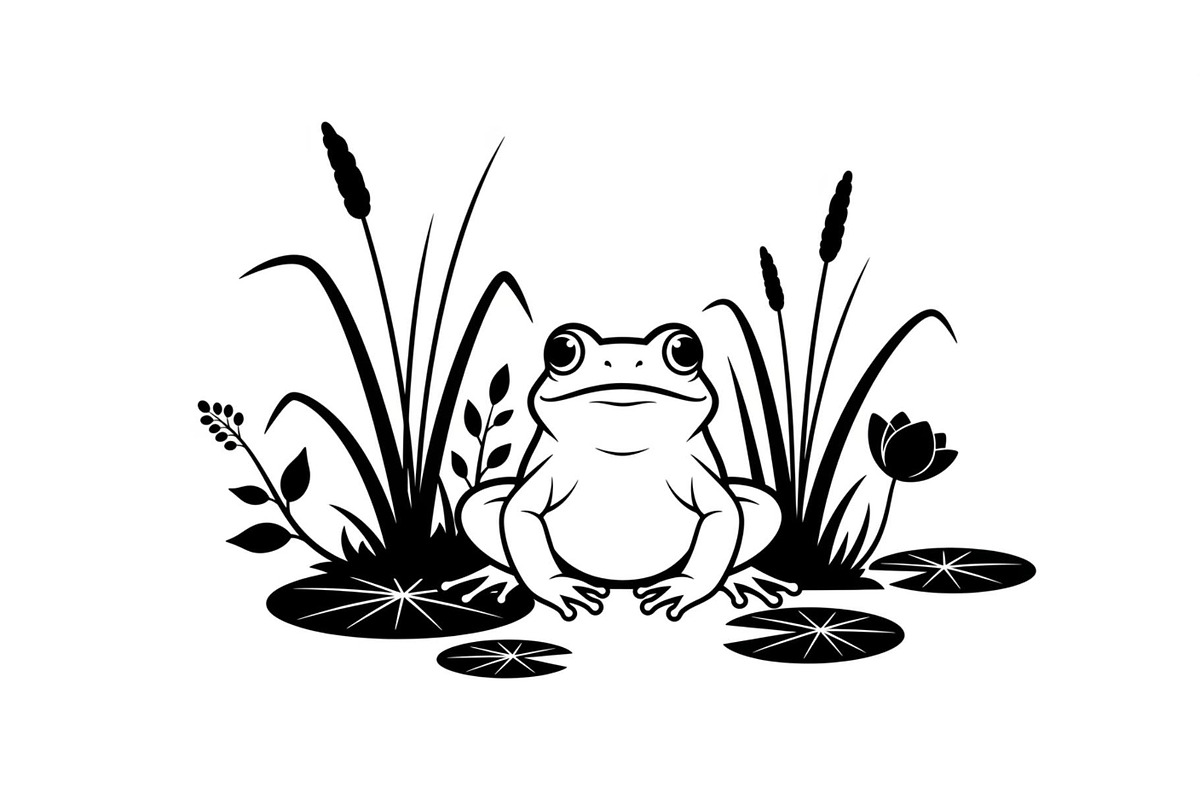 Frog Silhouette Vector Bundle, an Illustration by jahid234 (Photo 28 of 46)