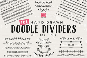 Hand Drawn Doodle Dividers