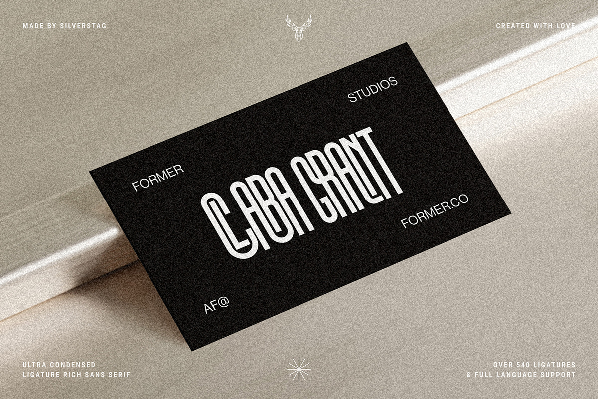 First Contact - Ultra Condensed Font, a Sans Serif Font by SilverStag Type Foundry (Photo 15 of 17)
