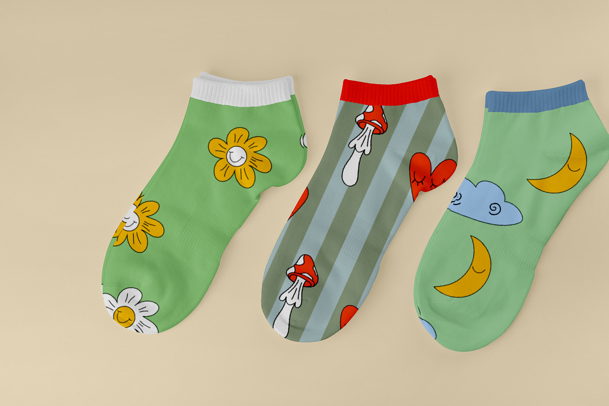 Groovy retro set 70s, 80s, 90s, a Pattern Graphic by Le.nart (Photo 7 of 8)