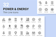 Power and Energy Thin line icons, an Outline Icon by vectorstank (Thumbnail 1 of 6)