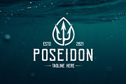 Poseidon Trident Retro Logo Template, a Branding & Logo Template by vectorwithin (Thumbnail 1 of 4)