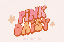 Groovy Font Pink Daisy