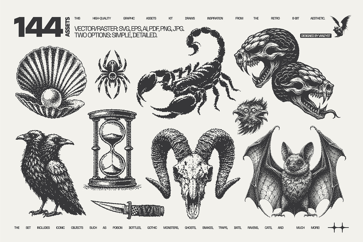 144 DarkPixel Graphic Pack, a Graphic by Vanzyst (Photo 2 of 8)