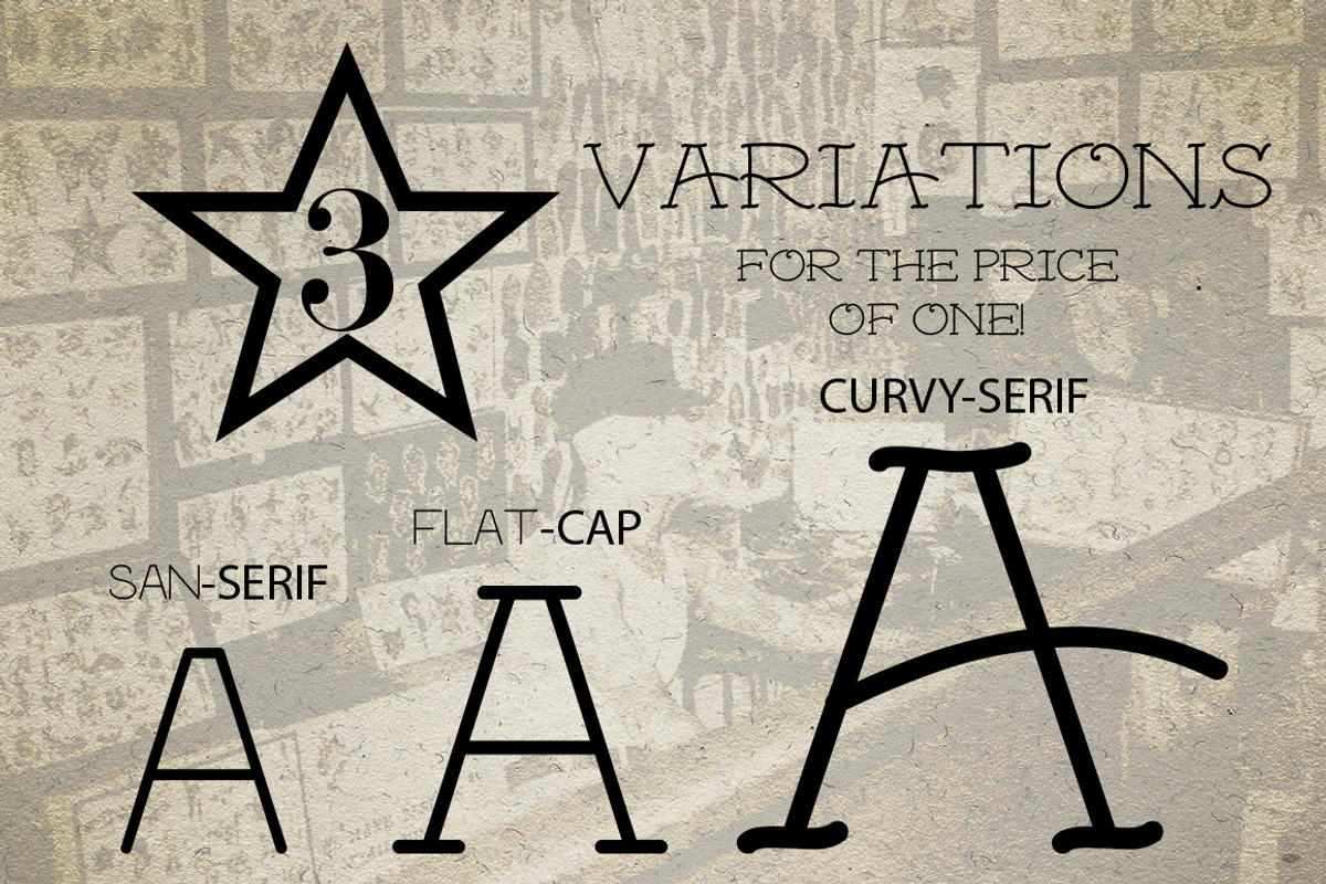 Traditional Tattoo Cap N' Serif preview 2