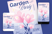 Garden Party Flyer, a Flyer Template by Annora Studio (Thumbnail 5 of 6)