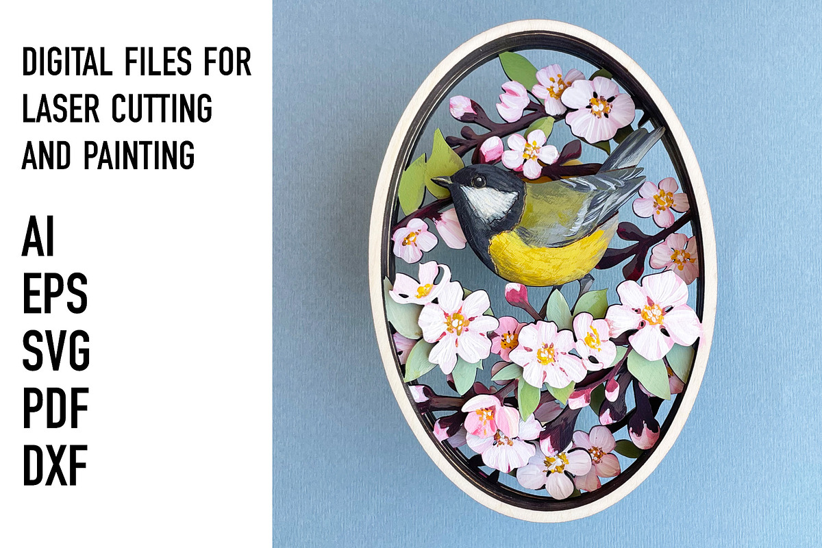 Spring Woodland Oval SVG Bundle, an Object Graphic by HelloWood (Photo 2 of 4)