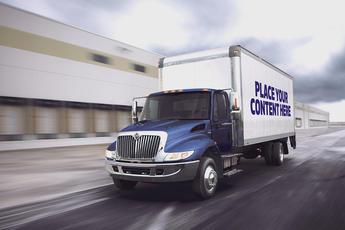 Truck Trailer Mockup Bundle #1, a Mockup by vraiana (Photo 9 of 26)