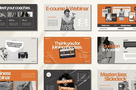 Slide Deck Masterclass Webinar, a Presentation Template by Branding Babe Co.