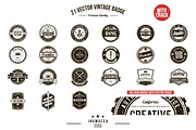 21 Vintage Badges EDITABLE TEXT, a Branding & Logo Template by inumocca_type (Thumbnail 5 of 5)