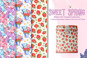 Sweet Spring Watercolor Collection, an Illustration by TanataDesign (Thumbnail 6 of 9)