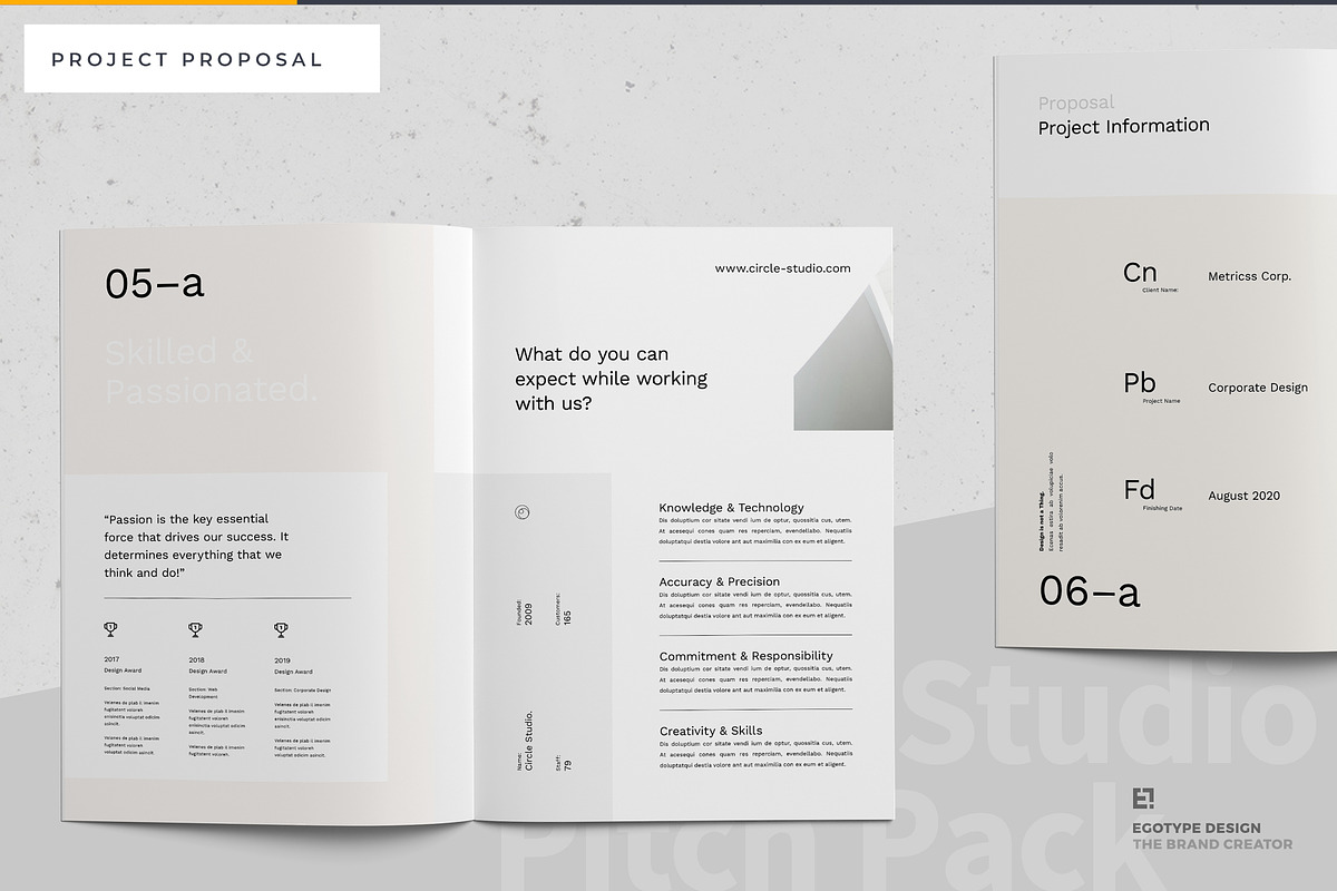 Proposal Pitch Pack, a Brochure Template by Egotype (Photo 17 of 77)