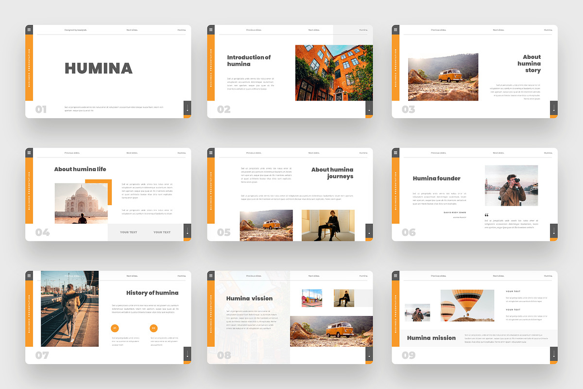 Humina - Business Google Slides, a Presentation Template by BeadyLab (Photo 2 of 6)