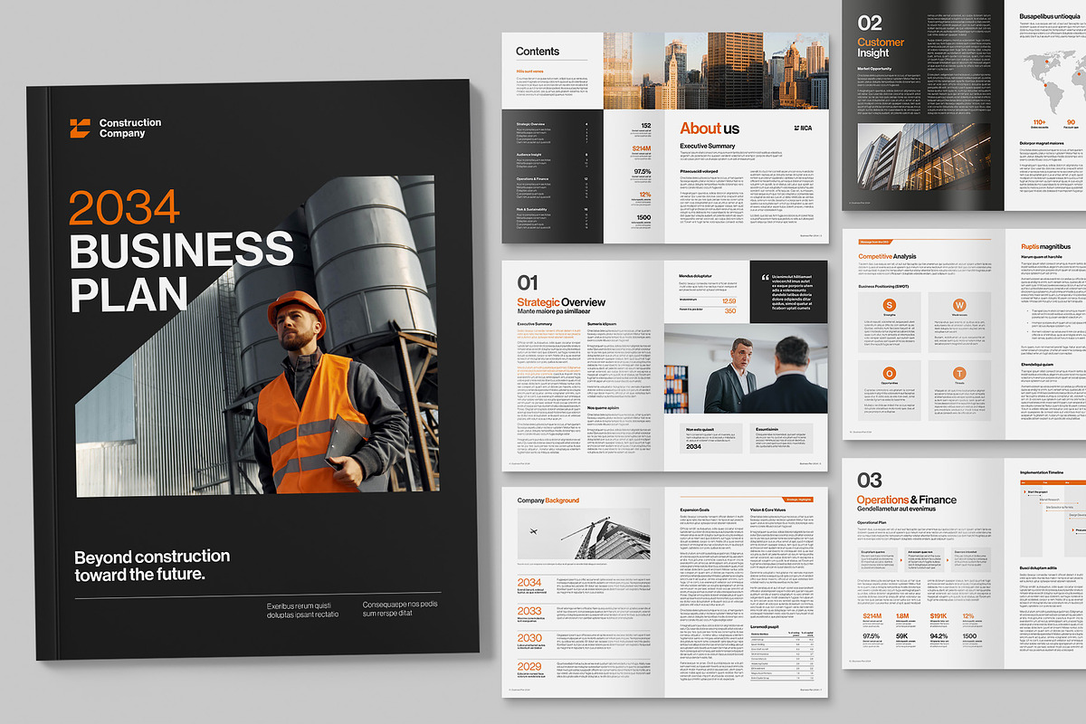 Business Plan Template, a Brochure Template by BrandPacks