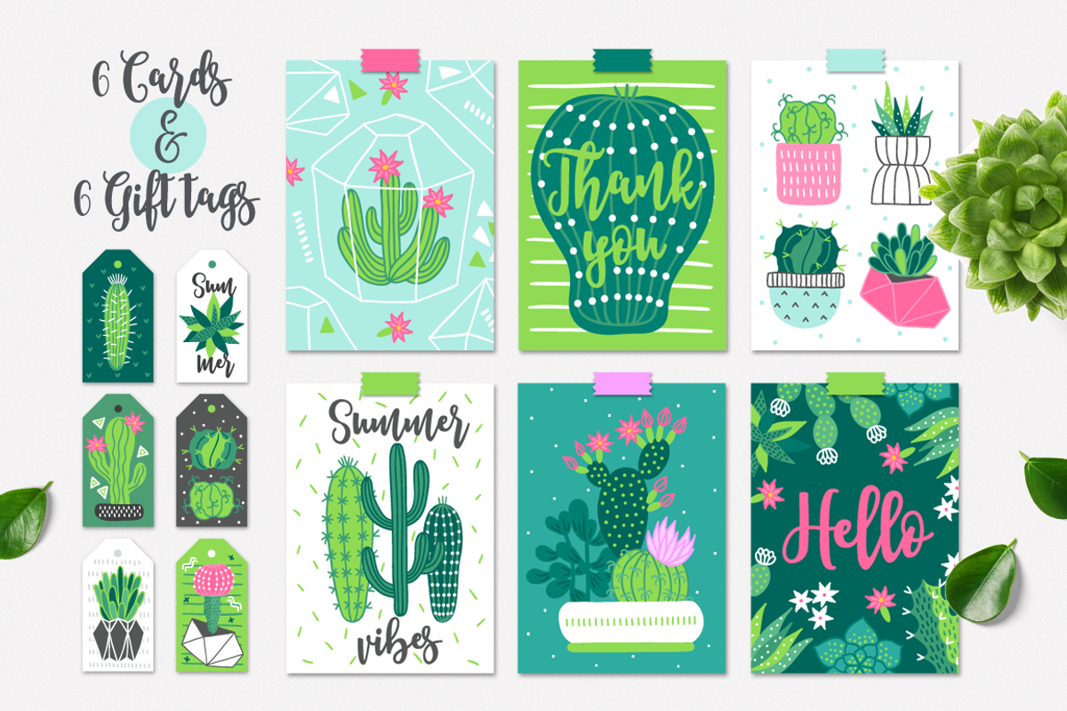 Cactus Kit, a Texture Illustration by miumiu (Photo 3 of 8)