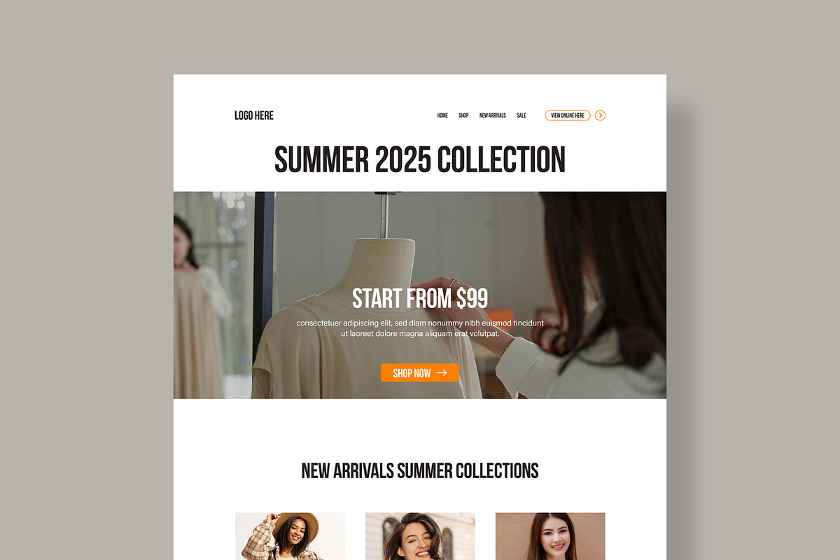 Modern Fashion Email Newsletter, an UI Kit Template by MightyDesign (Photo 2 of 9)