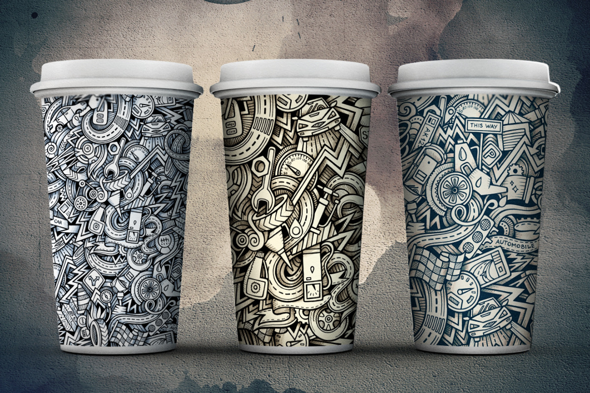 Automotive Graphics Patterns, a Pattern Graphic by BALABOLKA (Photo 6 of 6)