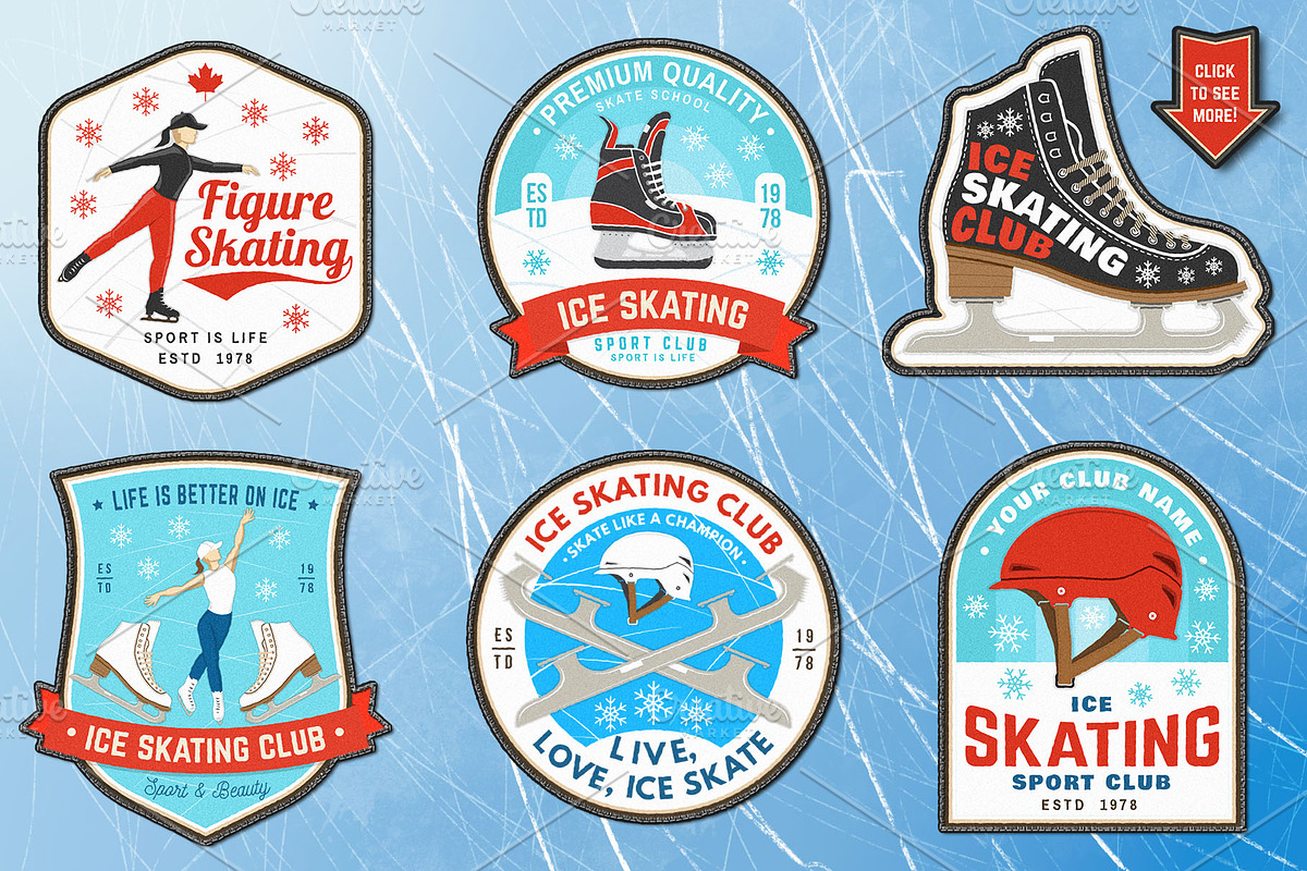 Ice Skating Club, a Branding & Logo Template by sivVector (Photo 2 of 4)