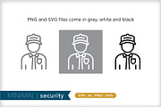 Minimal security icons, an Outline Icon by Picture Window (Thumbnail 3 of 5)