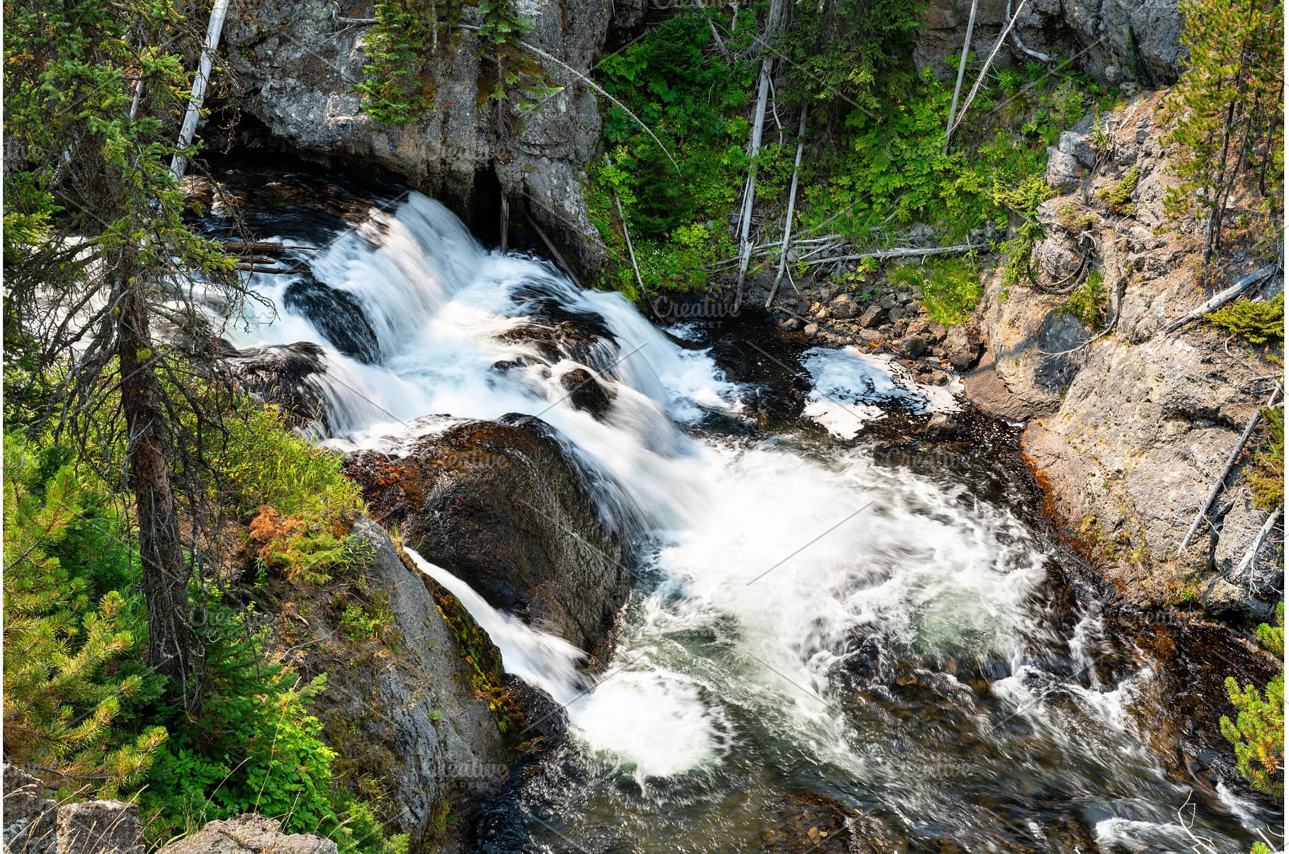 Kepler Cascades on the Firehole, a Nature Photo by Leonid Andronov