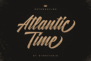 Atlantic Time, a Script Font by Dierstudio (Thumbnail 1 of 10)