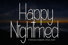 Happy Nightmed | Script Font