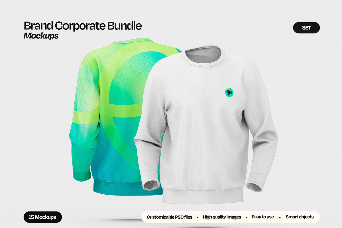 Brand Corporate Mockup Bundle, a Packaging Mockup by Mego-studio (Photo 1 of 11)
