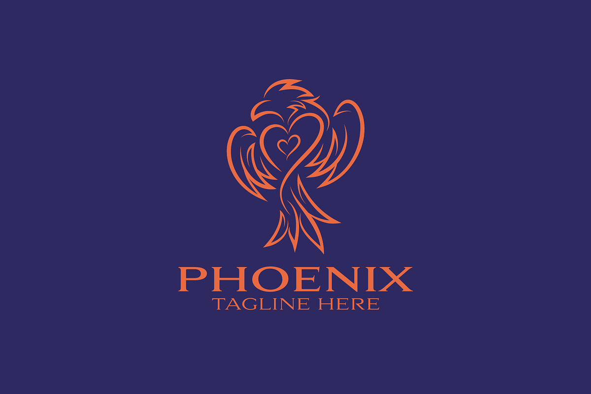 Phoenix Flying Bird Symbol Logo, a Branding & Logo Template by Signatoro (Photo 2 of 3)