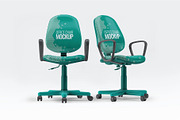 Office Chair Mock-Up, a Product Mockup by DesignRushMarket (Thumbnail 3 of 6)